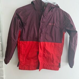 Marmot Kids' Burgundy and Red Raincoat
